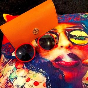 Red Tory Burch Sunglasses